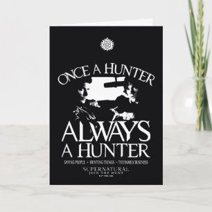 Övernaturlig "Gång a Hunter, Alltid en jägare" Kort