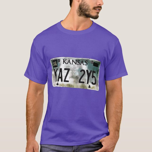 Övernaturlig Impala Kansas skylt T Shirt (Framsida)