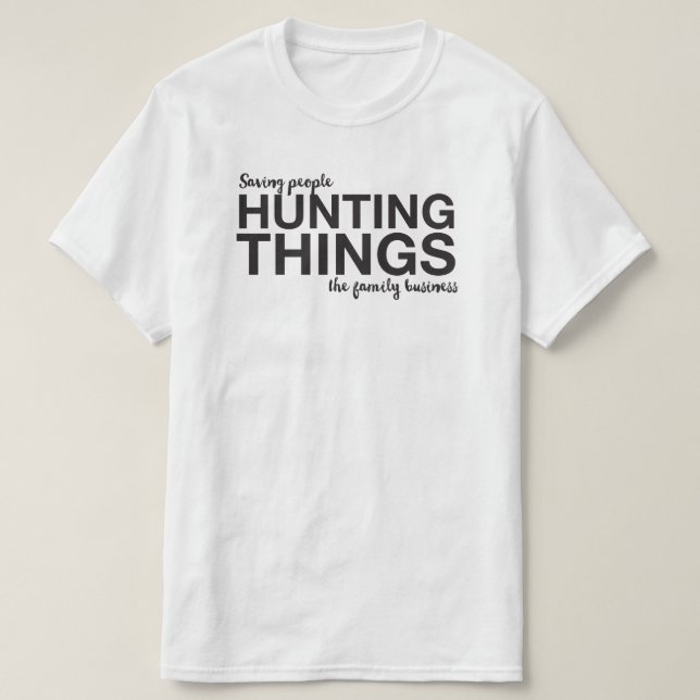 Övernaturlig typografi tee (Design framsida)