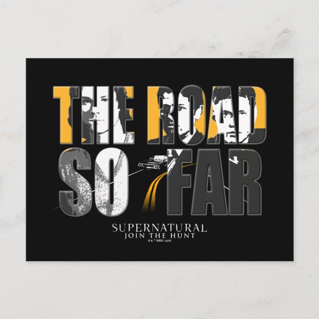 Övernaturligt "Vägen hittills" Vykort (Framsida)