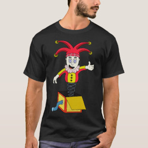 Överordnad box med clown t shirt