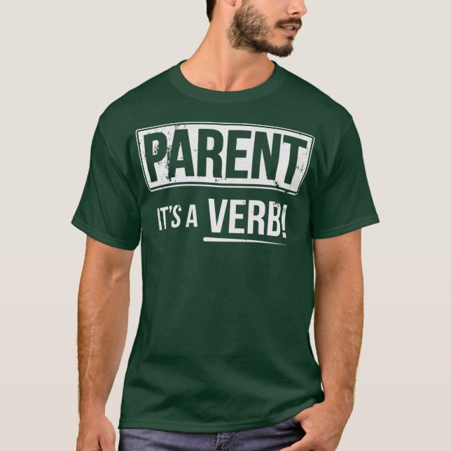Överordnad sitt verb t shirt (Framsida)