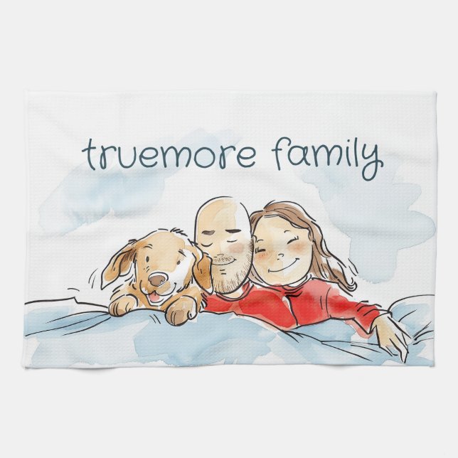 Överordnade hund kökshandduk (Horisontell)