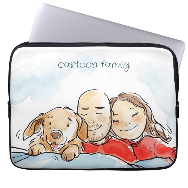 Överordnade hund laptop fodral (Framsidan)