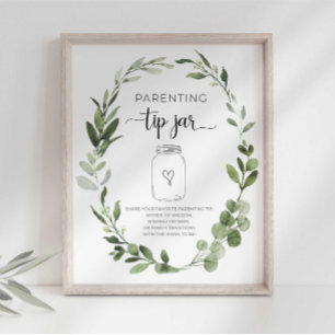 Överordnade tips för Mamma som ska vara Party-teck Poster