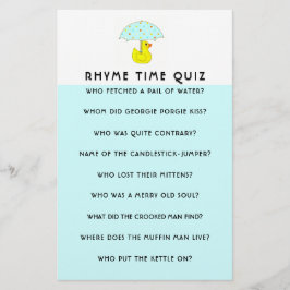 Överordnat spelråd för babyvisningsprogram brevpapper