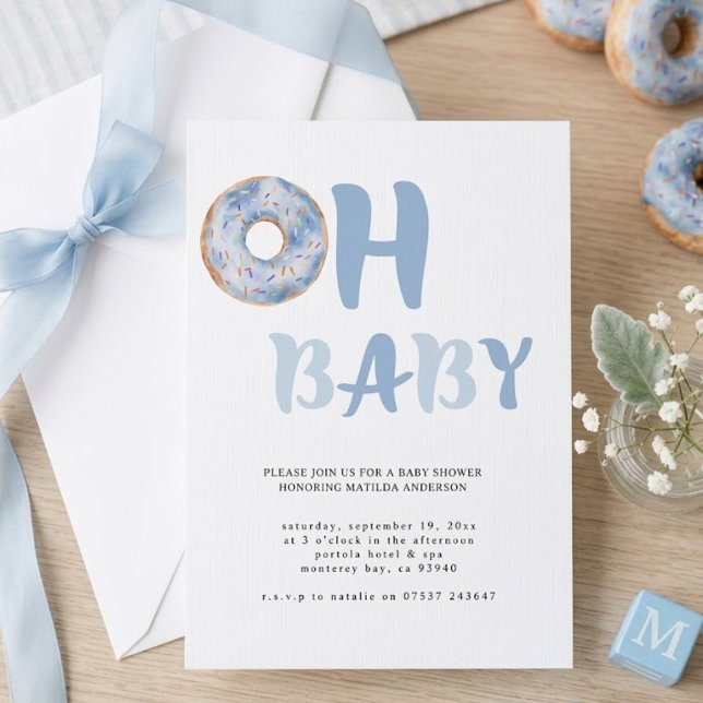 Överöst med kärlek donut baby shower inbjudningar (Skapare uppladdad)