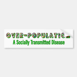 Overpopulation är en STD Bildekal
