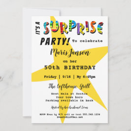 ÖVERPRISE BIRTHDAY ANNIVERSARY ALLA PARTSINBJUDAND INBJUDNINGAR