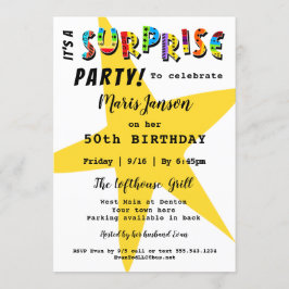 ÖVERPRISE BIRTHDAY ANNIVERSARY ALLA PARTSINBJUDAND INBJUDNINGAR