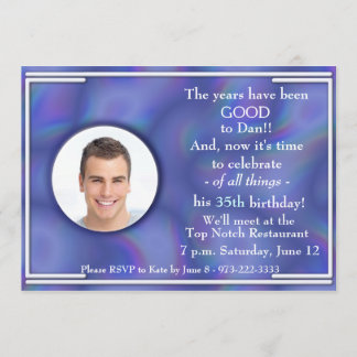 ÖVERPRISE Födelsedagsfest inbjudan