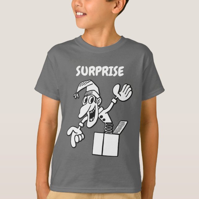 ÖVERPRISE jack i lådan T-shirt (Framsida)
