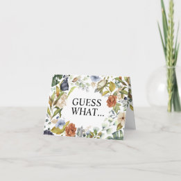 Överraska morföräldrar att vara Blommigt Kort