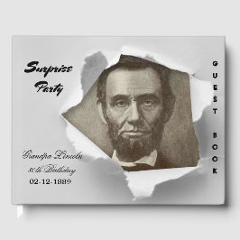 Överraska Party Abraham Lincoln lägg till ditt tex Gästböcker