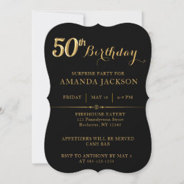 Överraskad 50-dagars firandeinbjudan