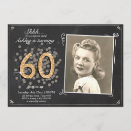 Överraskad 60-dagars inbjudan till Chalkboard Rust