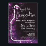 Överraskad 70:e födelsedag Vin Åldras till Perfekt Inbjudningar<br><div class="desc">Överraskande 70:e Vin-inbjudan. Åldras till Perfektion. Svart och Lila Glitter. Red Vin. Inbjudan till provsmakning i vin. Svart och Guld Glitter Champagne. 18:e 20:e 30:e 40:e 60:e 70:e 80:e 90:e 100:e, alla åldrar. Om du vill göra ytterligare anpassningar klickar du på knappen "Anpassa" och användor verktyg som är utformat för...</div>