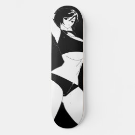 Överraskad Anime Girl Skateboard Deck