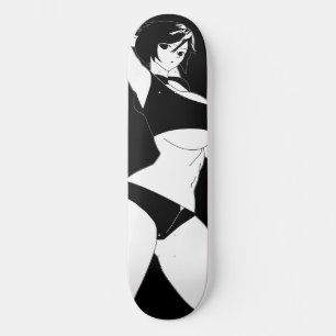Överraskad Anime Girl Skateboard Deck