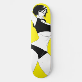 Överraskad Anime Girl Skateboard Deck