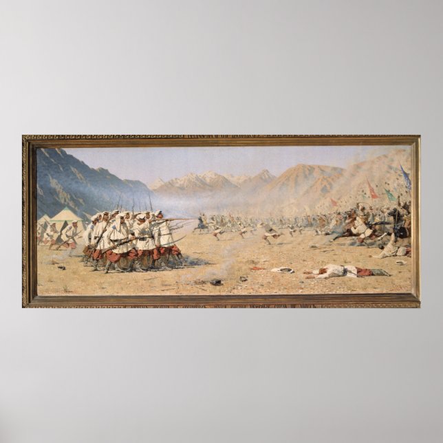 Överraskad attack, 1871 poster (Framsidan)