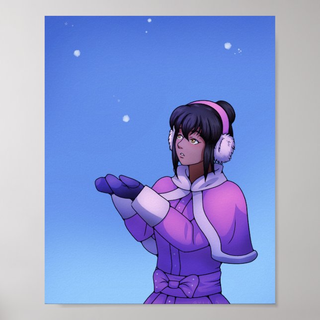 Överraskad av Snö Poster (Framsidan)