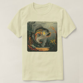 Överraskad Bass Fish T Shirt