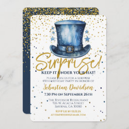 Överraskad Behålla under din hatt Inbjudningar