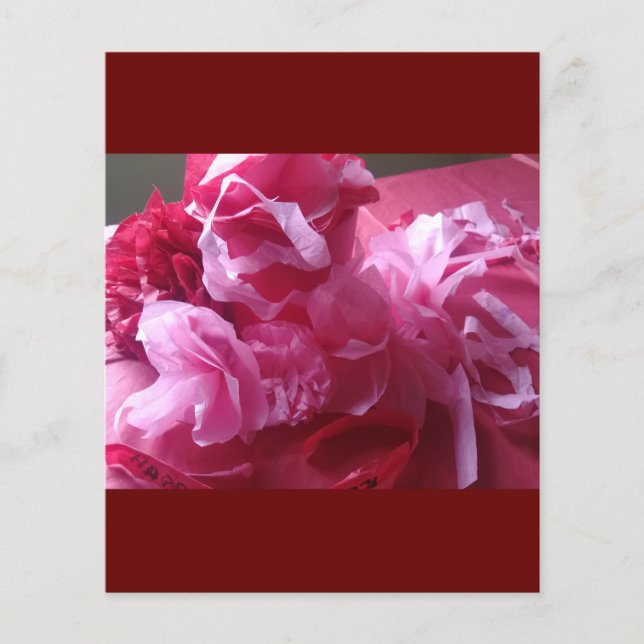 Överraskad Birthday Blommigt Flyer (Framsidan)