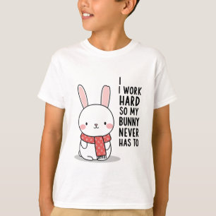 Överraskad Bunny T-Shirt - Cute Bunny-reaktion med