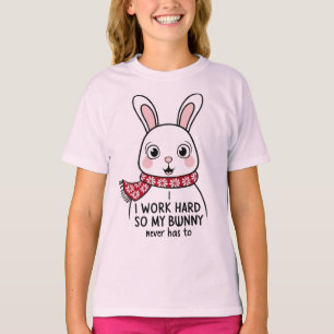 Överraskad Bunny T-Shirt - Cute Bunny-reaktion med