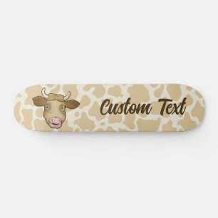 Överraskad Cow Skateboard Deck