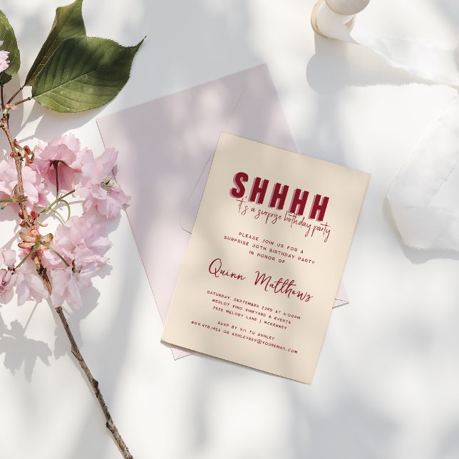 Överraskad Födelsedagsfest inbjudan (Skapare uppladdad)