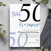 Överraskad födelsedagsinbjudan oavsett ålder