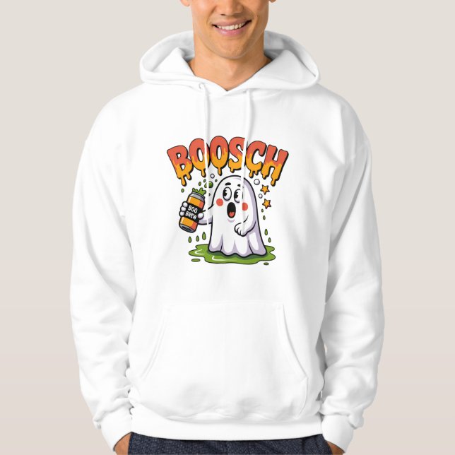 Överraskad Ghost med Boo Brew Slime Hoodie (Framsida)