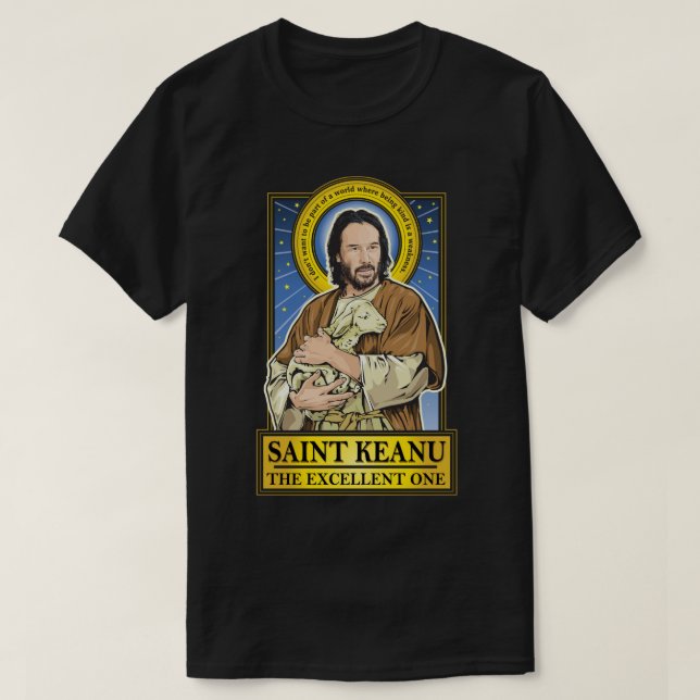 Överraskad Gift Keanu Art Reeves ger Music Fläkt T Shirt (Design framsida)