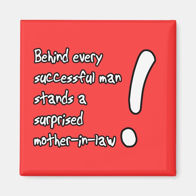 Överraskad Mor-in-law-finne Magnet Humor (Framsidan)