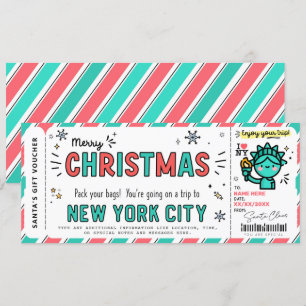 Överraskad New York Resa Gift Biljett Voucher