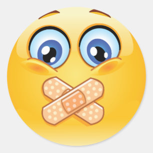 Överraskad Party Ansikte Sticker Runt Klistermärke