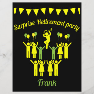 Överraskad Pension Party Reklamblad