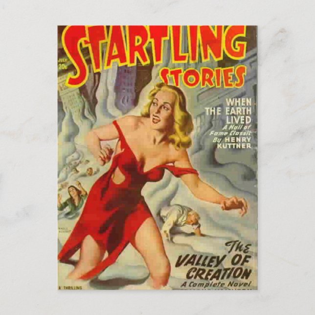 Överraskad Snöstorm Vykort (Framsida)