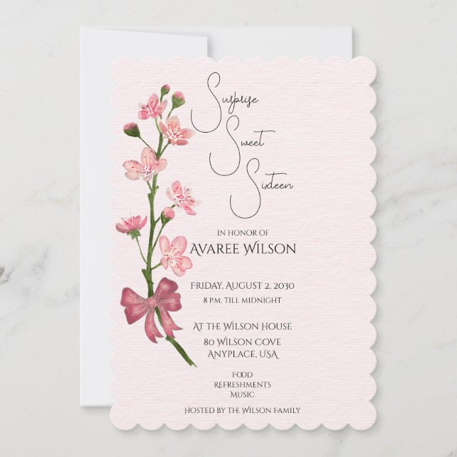 Överraskad Sweet sixteen (Framsida)