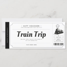 Överraskad Tåg Resa Biljett Gift Voucher