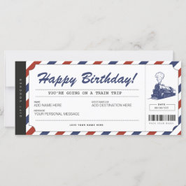 Överraskad Tåg Resa Biljett Gift Voucher