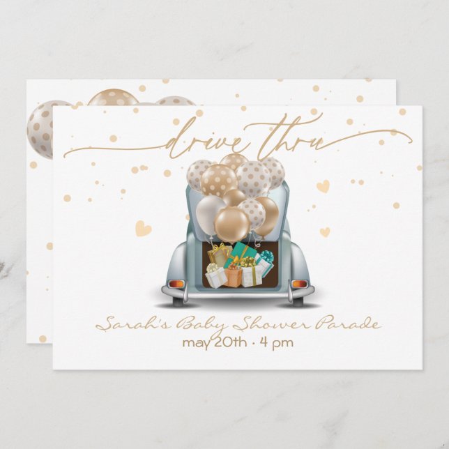 Överraskad tröskel för barn Parad 2 Inbjudningar (Fram/baksida)