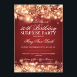 Överraskade 30års födelsedag Guld och Röda mousser Inbjudningar<br><div class="desc">Elegant 30th Surprise Födelsedagsfest inbjudan-design med Guld & Red Sparkling Ljus motiv,  eget namn och datum samt ytterligare text. Impress din familj och dina vänner med den här snyggten och presentationen av födelsedagsannonser. Fullständigt anpassade! Lätt att använda och lätt att anpassa.</div>