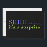 Överraskande 50:e Födelsedagsfest inbjudan<br><div class="desc">Det är en överraskning för födelsedagsfest inbjudan i modern svart,  blå,  grönt och vit. Det här är en contemporary som är utformad med fetstilt vismisk typ. Lämplig för alla gender och åldrar.</div>