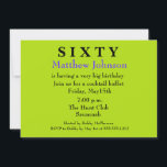 Överraskande 60:e födelsedagsinbjudan inbjudningar<br><div class="desc">KONTAKTA MIG OM DU BEHÖVER HJÄLP MED DEN HÄR MALLEN! Hej, där! Tack för att du besöker Donna Gotlib-designen och ser allt vi har att erbjuda. Jag vet att du har valmöjligheter när du handlar och vill att du ska veta att jag uppskattar ditt företag.Ta en titt på några andra...</div>