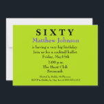 Överraskande 60:e födelsedagsinbjudan inbjudningar<br><div class="desc">KONTAKTA MIG OM DU BEHÖVER HJÄLP MED DEN HÄR MALLEN! Hej, där! Tack för att du besöker Donna Gotlib-designen och ser allt vi har att erbjuda. Jag vet att du har valmöjligheter när du handlar och vill att du ska veta att jag uppskattar ditt företag.Ta en titt på några andra...</div>