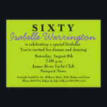 Överraskande 60:e födelsedagsinbjudan inbjudningar<br><div class="desc">OCH MER...  Gå med Zazzle. Tack för att besöka Donna Gotlib. Kontakta mig om du behöver hjälp med en mall. Jag uppskattar din verksamhet!</div>